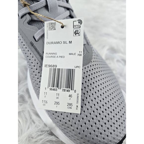 adidas Duramo SL Men\'s Size 11.5 Halo Silver Grey New With Tags main image 6